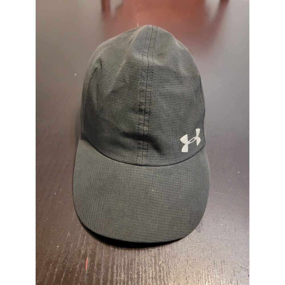 Under Armour Hat Womens Launch Run Cap Black OSFA Adjustable Running Breathable